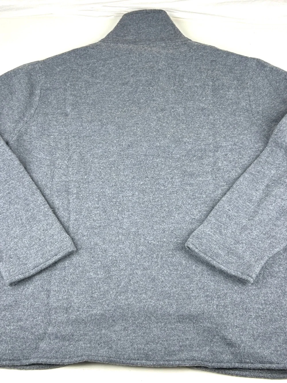 J.Crew Merino Wool Blend Collar Cardigan Sweater Mens XL Gray